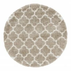 Top Square Kurzflorteppich Temara Shag VI - Polypropylene / Jute - Beige