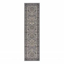 Top Square Läufer Zarin Hill - Polyester / Jute - Grau