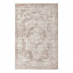 Top Square Kurzflorteppich Sonya I - Polypropylene / Jute - Hellbraun - 150 x 245 cm