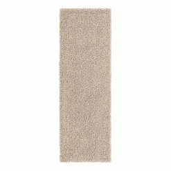 Top Square Läufer Shaggy Shag - Polypropylen - Hellbraun - 65 x 195 cm