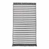 Done.® Outdoorteppich Streifen - Mischgewebe - Grauweiß - 80 x 120 cm