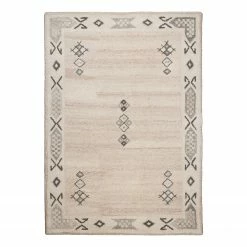 THEKO die markenteppiche Wollteppich Royal Berber 018 I - Schurwolle - Melange - 70 x 140 cm