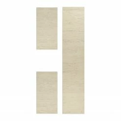 THEKO die markenteppiche Bettumrandung Taza Royal II (3-teilig) - reine Schurwolle - Beige