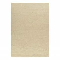 THEKO die markenteppiche Wollteppich Taza Royal I - reine Schurwolle - Blanc - 90 x 160 cm