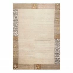THEKO die markenteppiche Wollteppich Royal Natur 1033 - Schurwolle - Grau - 170 x 240 cm