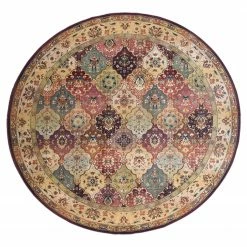 THEKO die markenteppiche Kurzflorteppich Gabiro 208 II - Polypropylene - Rot - Durchmesser: 120 cm