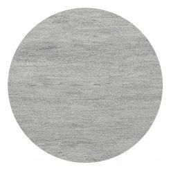 THEKO die markenteppiche Wollteppich Taza Royal V - reine Schurwolle - Sandgrau