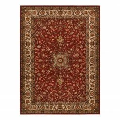 THEKO die markenteppiche Wollteppich Turan 859 I - Wolle - Rot - 133 x 190 cm