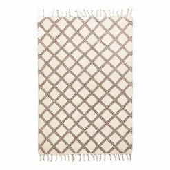 THEKO die markenteppiche Wollteppich Marmoucha II - Schurwolle - Schwarz - 190 x 290 cm