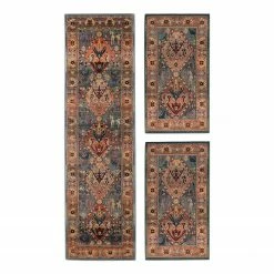 THEKO die markenteppiche Bettumrandung Gabiro 13 (3-teilig) - Polypropylene - Grün