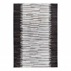 THEKO die markenteppiche Fellteppich Kobe II - Leder - Silber - 160 x 230 cm