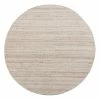 THEKO die markenteppiche Wollteppich Royal Berber I - Schurwolle - Melange - Beige - Durchmesser: 100 cm