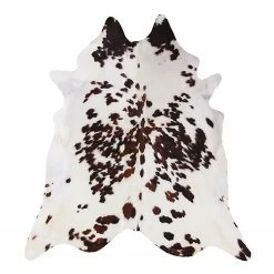 THEKO die markenteppiche Fellteppich Muh IV - Rinderhaar - Weiß