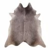 THEKO die markenteppiche Fellteppich Muh V - Rinderhaar - Grau