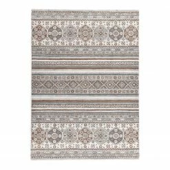 THEKO die markenteppiche Wollteppich Royal Shaal - Schurwolle - Natural - 40 x 60 cm