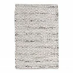 THEKO die markenteppiche Läufer Alm-Glück - Schurwolle - Grau - 70 x 240 cm