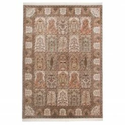 THEKO die markenteppiche Wollteppich Sirsa Silk Baktyari - Schurwolle / Seide - Creme