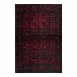 Kayoom Kurzflorteppich Toska 525 - Polyester-Chenille - Dunkelrot - 240 x 330 cm