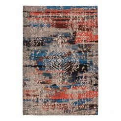 Kayoom Kurzflorteppich Charme 425 - Mischgewebe - Multi / Rot - 80 x 150 cm