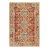 Kayoom Kurzflorteppich Charme 125 - Mischgewebe - Multi / Rot - 160 x 230 cm