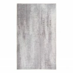 Kayoom Kurzflorteppich Maya 600 - Polyester - Grau - 200 x 290 cm
