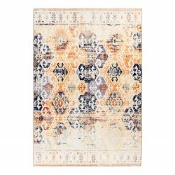 Kayoom Kurzflorteppich Saphira 1000 - Polyester - Beige - 160 x 230 cm