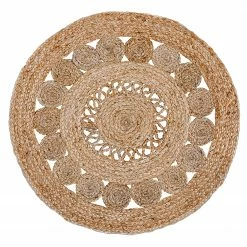 Luxor living Kurzflorteppich Balo - Jute / Baumwolle - Natur - Durchmesser: 150 cm
