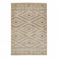 Luxor living Kurzflorteppich Castell III - Polypropylen - Beige - 120 x 170 cm