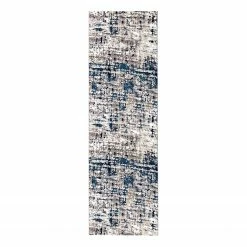 Top Square Läufer Madox - Polyester - Dunkelblau - 80 x 300 cm