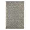 Mint Rugs Hochflorteppich Toboso - Polypropylen - Grau / Creme - 200 x 290 cm