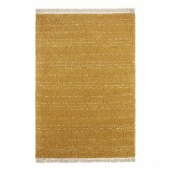 Mint Rugs Hochflorteppich Agouhe - Polypropylen - Senfgelb - 80 x 150 cm