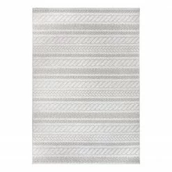 Freundin Home Collection Kurzflorteppich Somba - Polypropylen - Creme / Grau - 155 x 230 cm