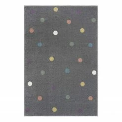 Happy Rugs Kinderteppich Wheel I - Polypropylen - Silbergrau - 120 x 180 cm