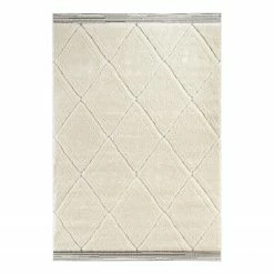 Mint Rugs Hochflorteppich Colin - Polypropylen - Creme - 160 x 230 cm
