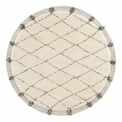 Mint Rugs Hoichflorteppich Evan - Polypropylen - Creme / Grau