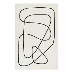 Esprit Home Kurzflorteppich Artist - Polypropylen - Weiß - 200 x 290 cm