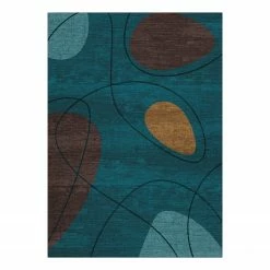 Trendline Kurzflorteppich My Bubble I - Polyester - Dunkelblau - 140 x 200 cm