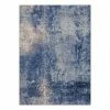 Trendline Kurzflorteppich Chaos - Polyester - Blaugrau - 200 x 295 cm