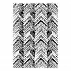 Contento Vinylteppich Matteo Natural - Vinyl - Schwarz - 170 x 240 cm