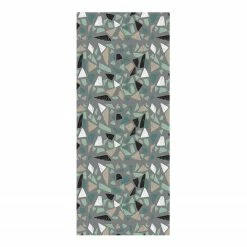 Contento Läufer Matteo Natural II - Vinyl - Schwarz / Grün - 50 x 120 cm