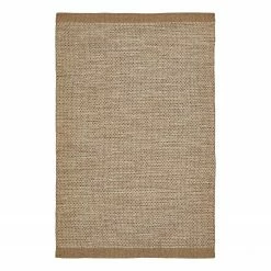 Top Square Wollteppich Visby - Wolle / Baumwolle - Taupe - 160 x 230 cm