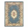 Flair Rugs Wollteppich Aubusson - Wolle - Blau - 120 x 180 cm