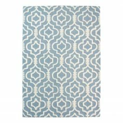 Flair Rugs Wollteppich Nador - Wolle - Türkis - 200 x 290 cm