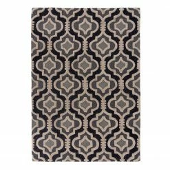 Flair Rugs Wollteppich Amira - Wolle - Grau - 200 x 290 cm