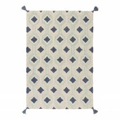 Flair Rugs Wollteppich Marco - Wolle - Blau - 120 x 170 cm