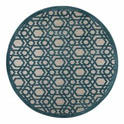 Flair Rugs Kurzflorteppich Oro I - Polypropylene - Blau
