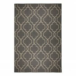 Flair Rugs Kurzflorteppich Milan I - Polypropylene - Anthrazit / Beige - 160 x 230 cm