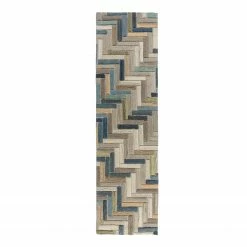 Flair Rugs Läufer Russo - Wolle - Natural / Multi