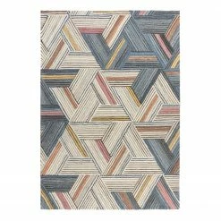Flair Rugs Wollteppich Ortiz - Wolle - Natural / Multi - 120 x 170 cm