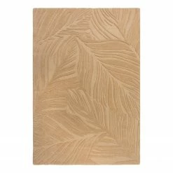 Flair Rugs Wollteppich Lino Leaf - Wolle - Beige - 160 x 230 cm